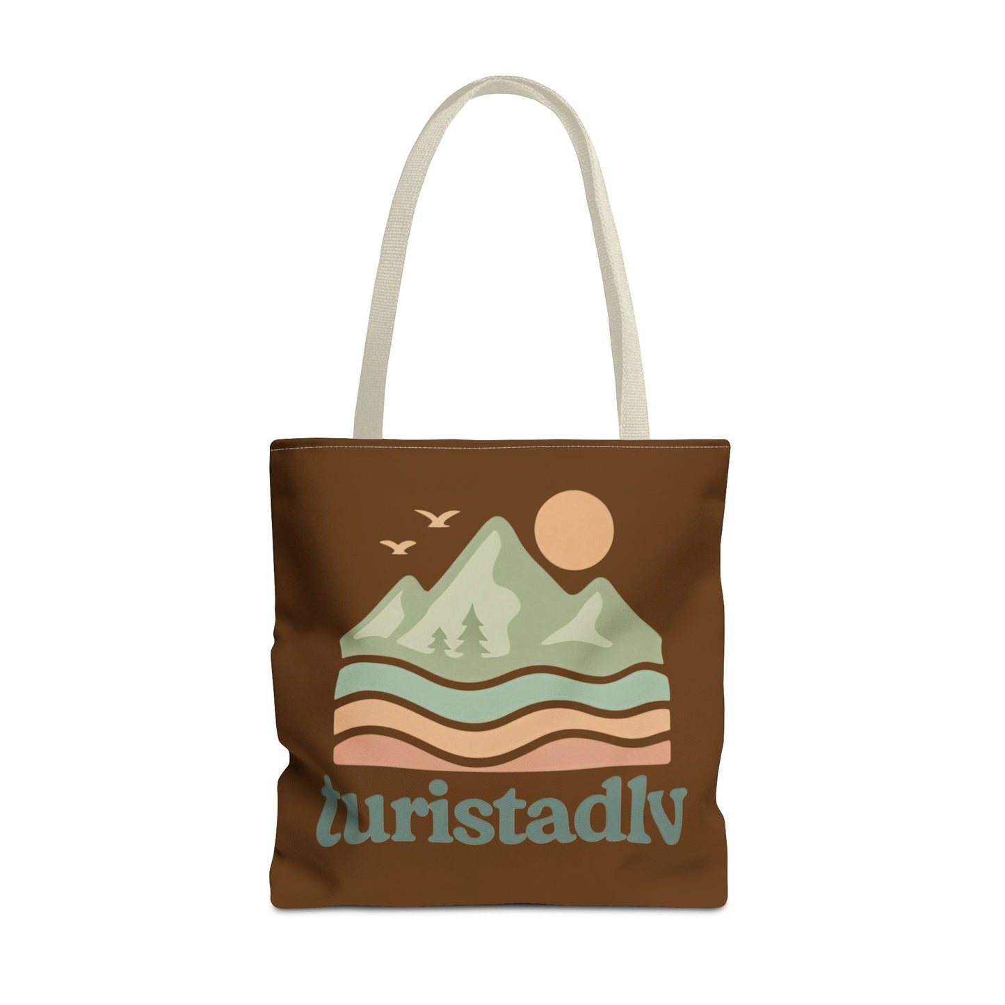 Bolso de mano Retro de paisaje de montaña, tote bag, regalo de montaña, diseño de viajero, amante de la naturaleza, turista