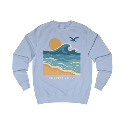 Sudadera  Beach Vibes, suéter Ocean Sunset, regalo para los amantes del surf, ropa casual cómoda, perfecta para el verano, viaje a la playa