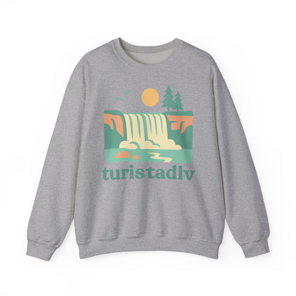 Sudadera de naturaleza, ropa para exteriores, suéter de cascada, regalo perfecto para los amantes de la naturaleza, ropa de viajes, río, mar.