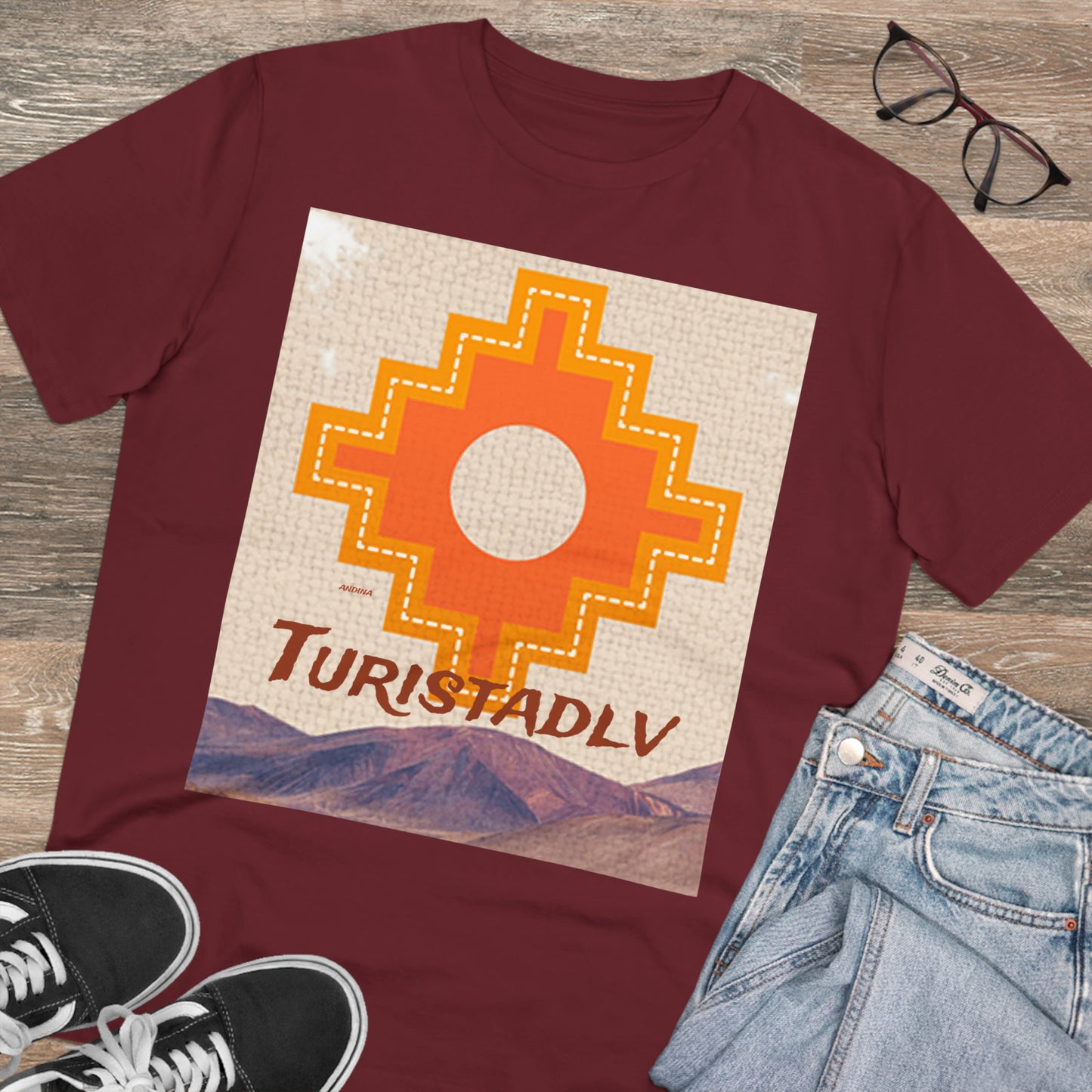 Camiseta de Chacana, chacana, camiseta cruz andina, Chakana, camiseta hombre, cruz chacana, cruz inca, camiseta de mujer, viajero, Andes.