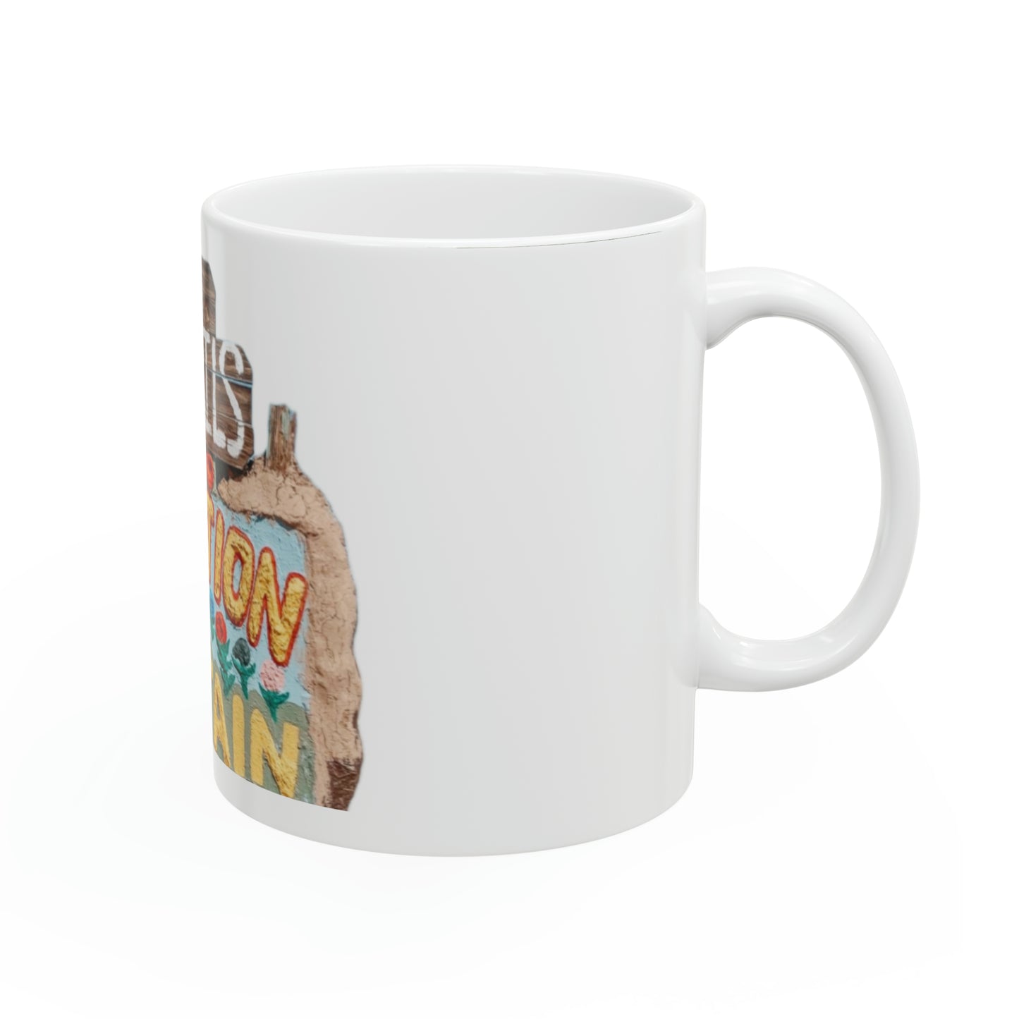 Taza de viajero, taza de regalo viajero, Salvation Mountain, taza de viaje, taza de amor de Dios, taza de desierto, taza de aventurero.