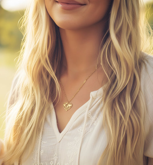 Collar de corazón, collar para amantes de los viajes, collar de mapamundi, regalos de mujer aventurera, joya de viajes, collar del mundo