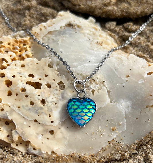 Collar de corazón POSIDONIA, joyas de amor, encanto de corazón, colgante corazón, collar con colgante, regalo esposa, joyas de corazón, regalo novia