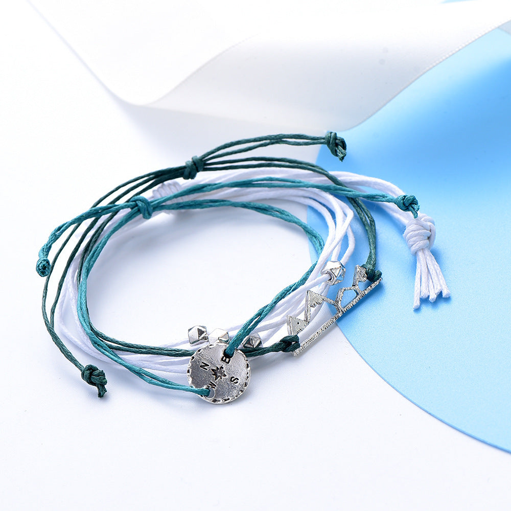 Pulsera de montaña, joyería de montaña, pulsera de brújula, regalo de montaña, brújula, regalo de viajero, aventura