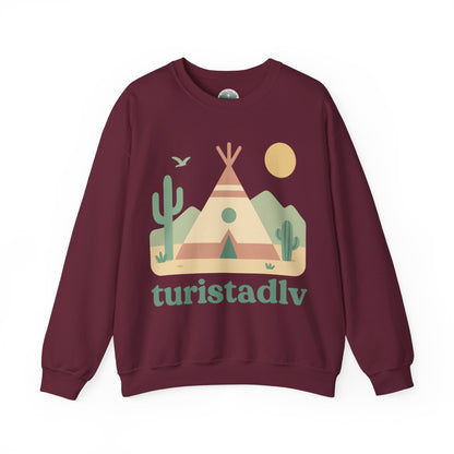 Sudadera  diseño de Tipi en el desierto, Ruta 66, Tipi indio de cabaña de aventura, regalo para amantes de la naturaleza, suéter de camping