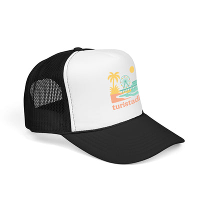 Gorra retro californiana, gorra de noria de playa retro, gorra de vacaciones, sombrero de visera muelle de santa Mónica.
