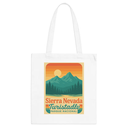 Bolsa de mano del Parque Nacional Sierra Nevada, bolsa de mano, tote bag, regalo para amantes de la naturaleza, bolsa de compras reutilizable.