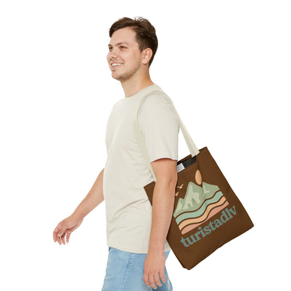 Bolso de mano Retro de paisaje de montaña, tote bag, regalo de montaña, diseño de viajero, amante de la naturaleza, turista