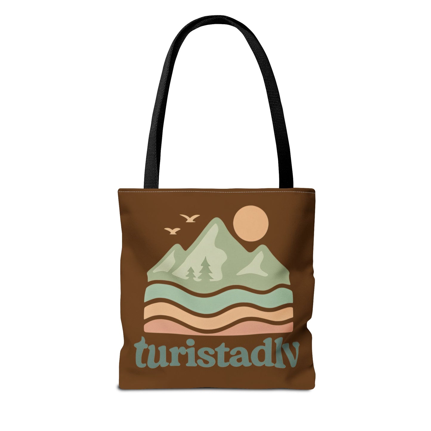 Bolso de mano Retro de paisaje de montaña, tote bag, regalo de montaña, diseño de viajero, amante de la naturaleza, turista