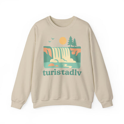 Sudadera de naturaleza, ropa para exteriores, suéter de cascada, regalo perfecto para los amantes de la naturaleza, ropa de viajes, río, mar.