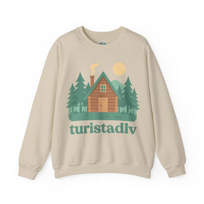 Sudadera de cabaña en el bosque, Paisaje natural de montaña, escena forestal, sudadera de paisaje natural, regalo de camping, viaje, montaña