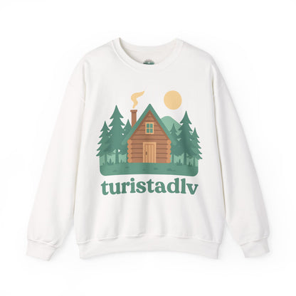 Sudadera de cabaña en el bosque, Paisaje natural de montaña, escena forestal, sudadera de paisaje natural, regalo de camping, viaje, montaña