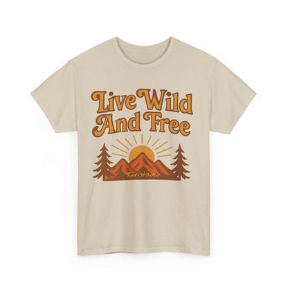 Camiseta de libre y salvaje en ambiente al aire libre, Camisa de senderismo, Camiseta de aventura, Regalo para amantes de la naturaleza.