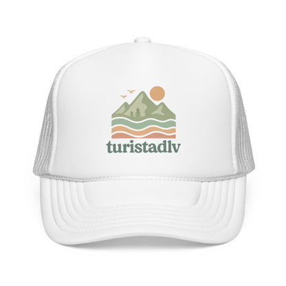 Gorra estilo retro de naturaleza, gorra de red de montaña, Logotipo de aventura al aire libre, regalo de montaña, gorra de senderismo, viaje