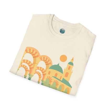 Camiseta de mezquita de Córdoba, camiseta de viaje, ciudad, camisa para amantes de la naturaleza, ropa de vacaciones, camiseta de turista