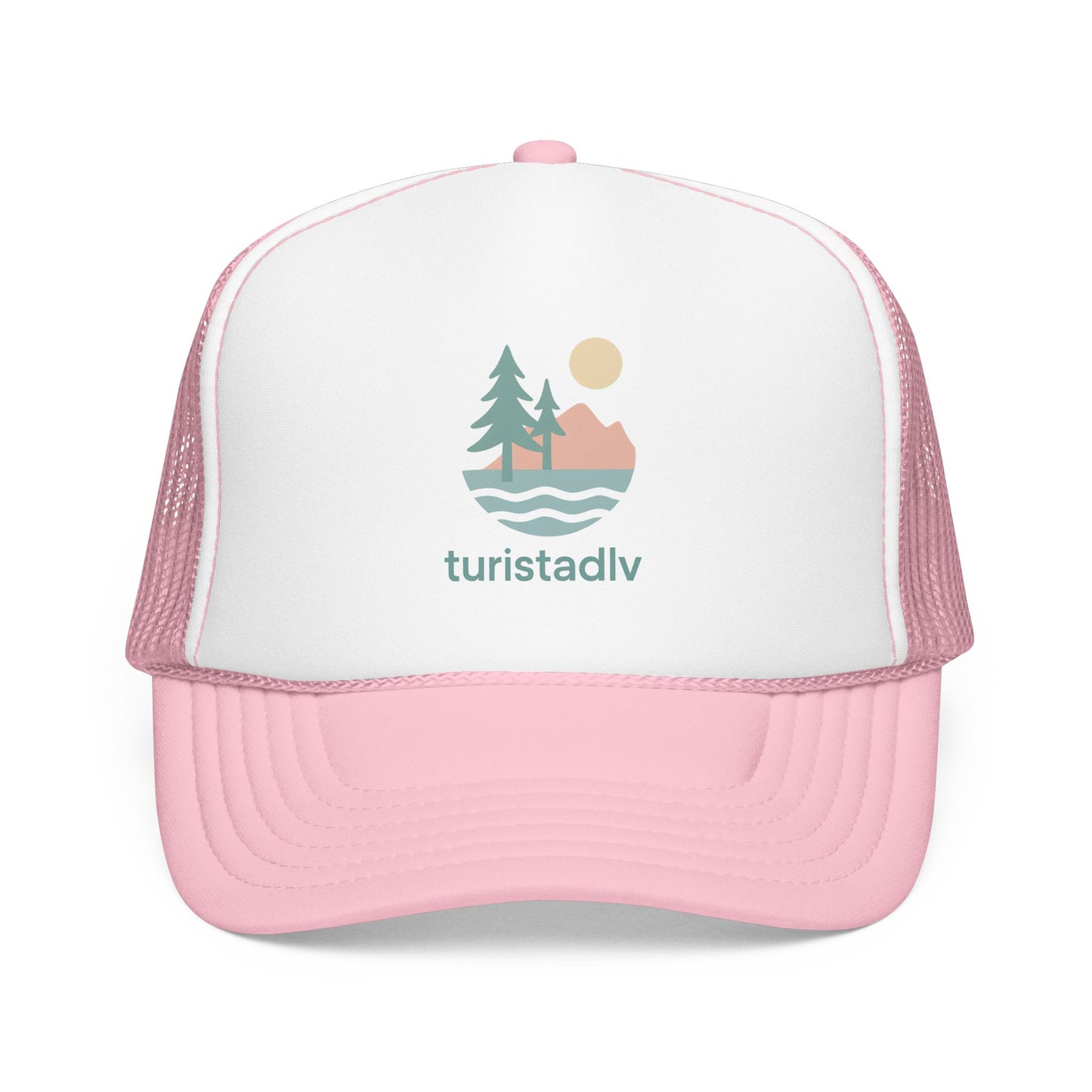 Gorra tipo retro de naturaleza, diseño de lago al atardecer, gorra de surfista con olas, diseño de árboles y montaña, regalo de senderista