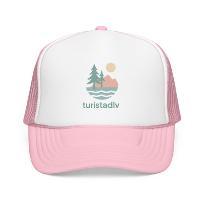 Gorra tipo retro de naturaleza, diseño de lago al atardecer, gorra de surfista con olas, diseño de árboles y montaña, regalo de senderista