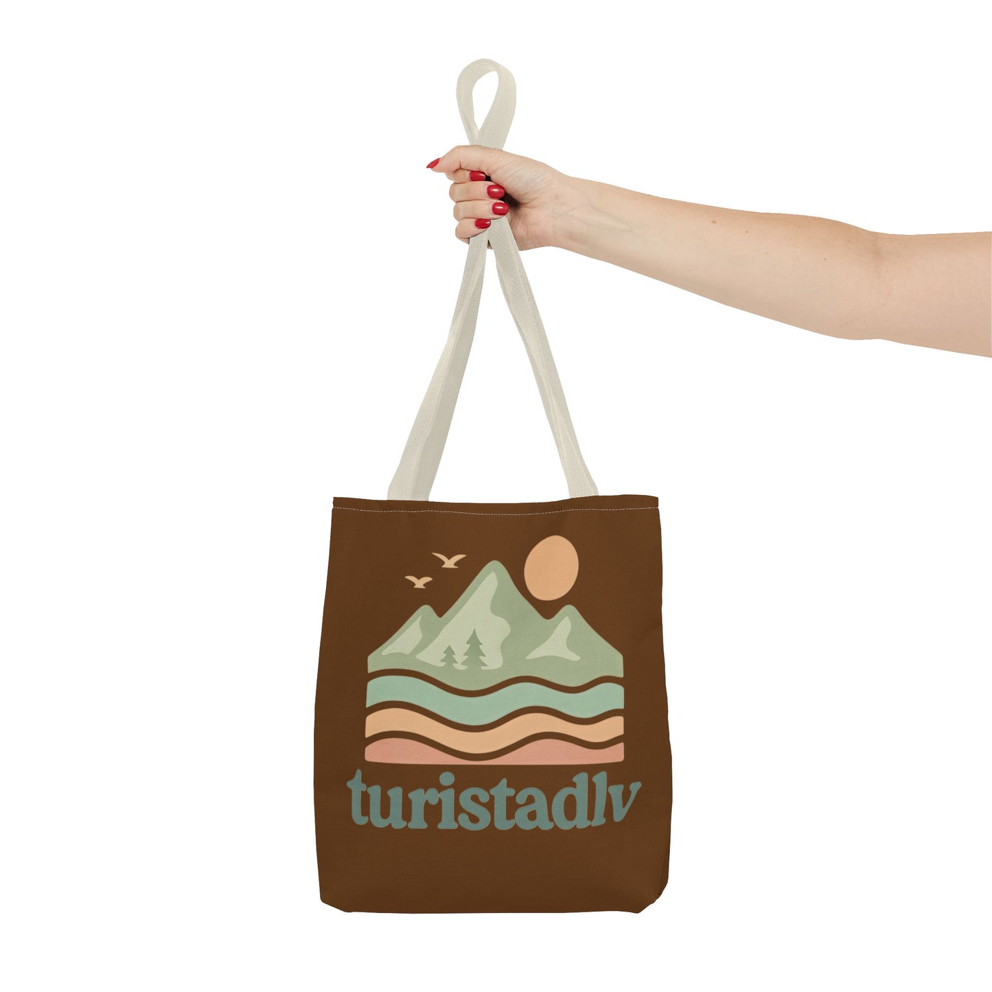 Bolso de mano Retro de paisaje de montaña, tote bag, regalo de montaña, diseño de viajero, amante de la naturaleza, turista