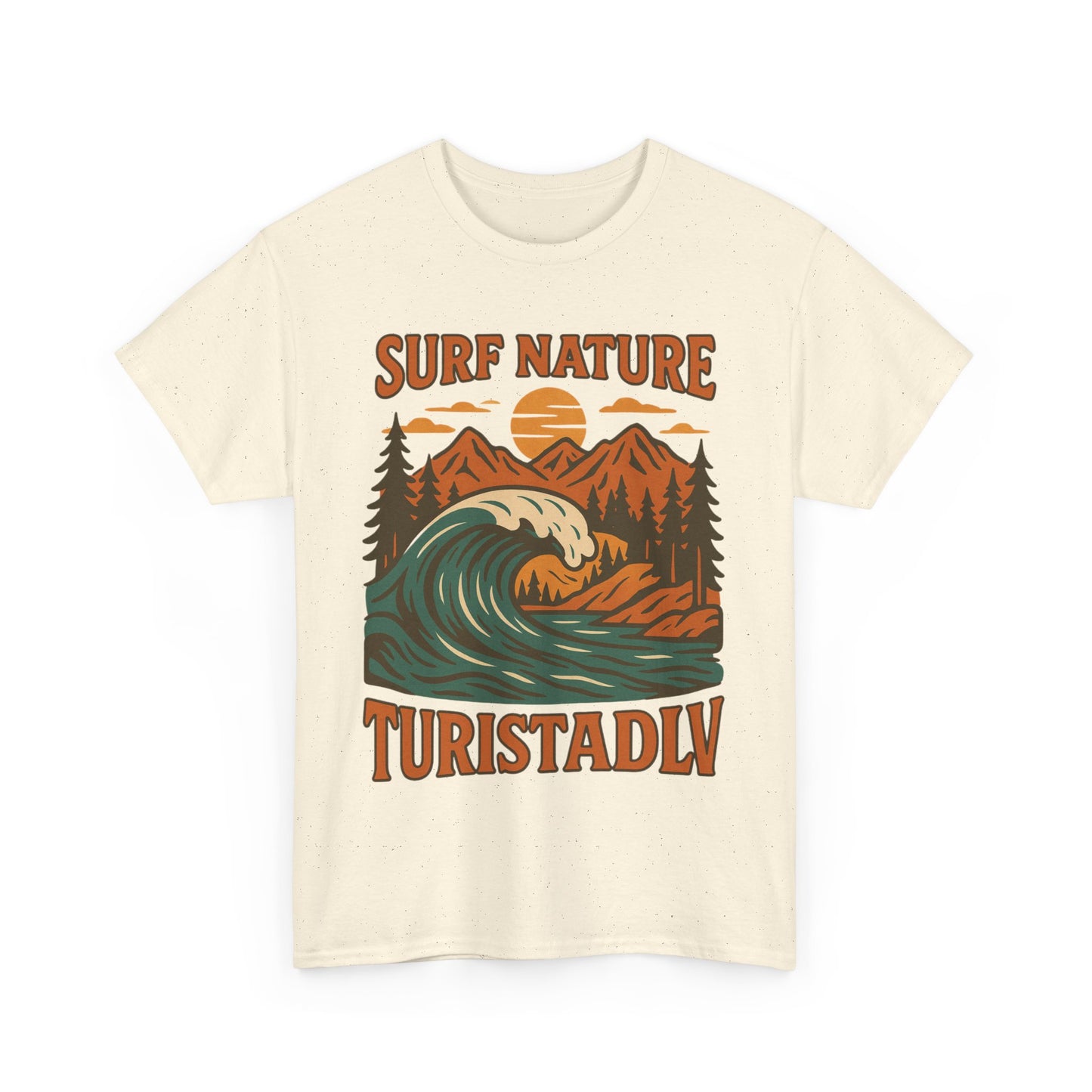 Camiseta de Surf y Naturaleza, camiseta para días de playa, vibraciones de verano, aventuras al aire libre, ecológica, regalo de surfista