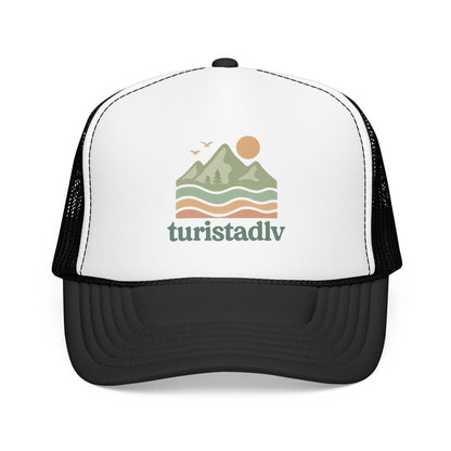 Gorra estilo retro de naturaleza, gorra de red de montaña, Logotipo de aventura al aire libre, regalo de montaña, gorra de senderismo, viaje