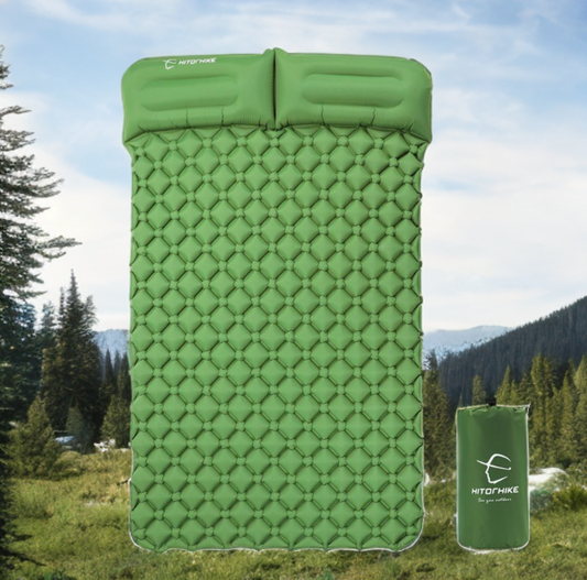 Thickened moisture-proof pad mattress, double camping mat, portable camping mattress