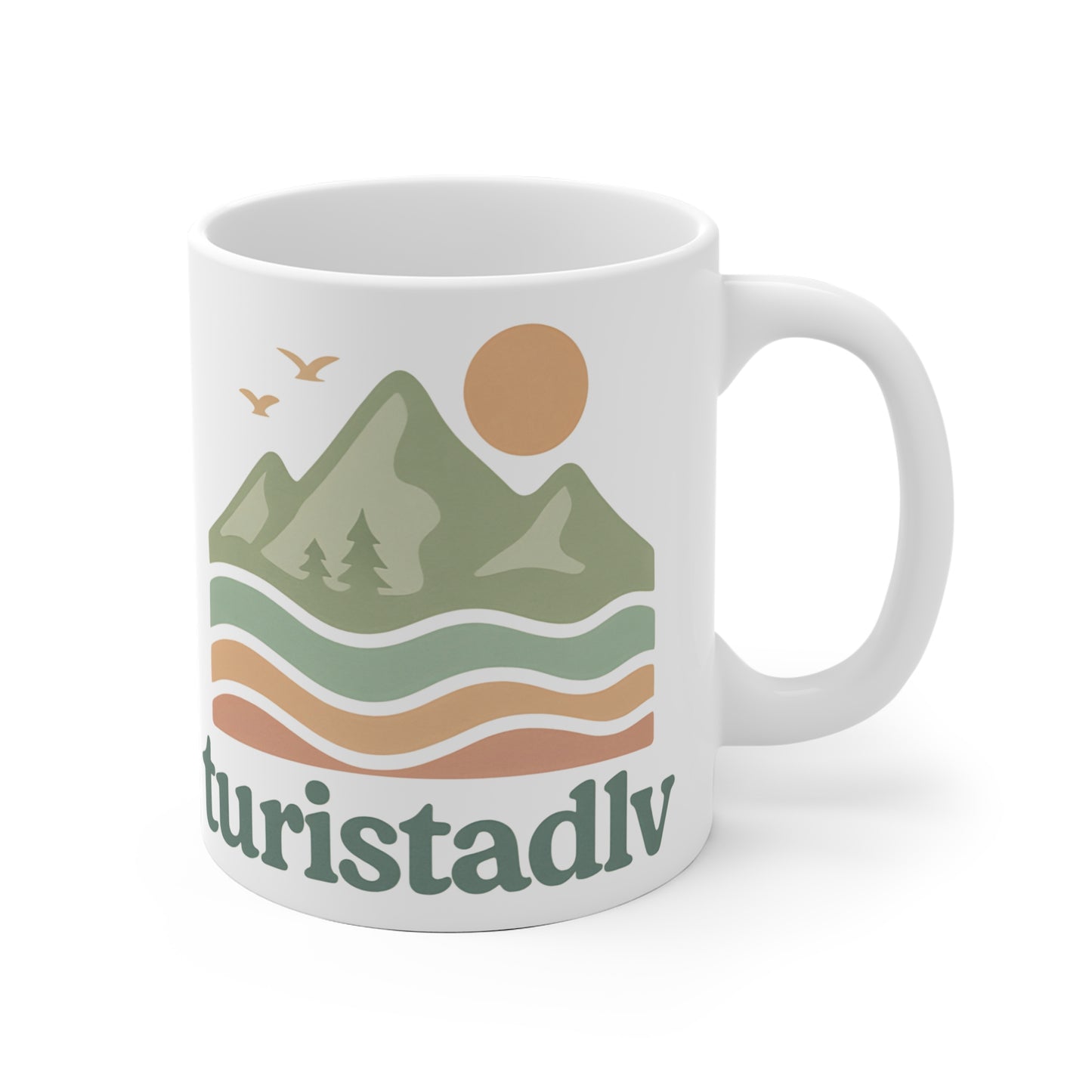 Taza de cerámica inspirada en la naturaleza para aventureros, perfecta para acampar, amantes del café, regalos, bebidas ecológicas, taza de citas inspiradoras