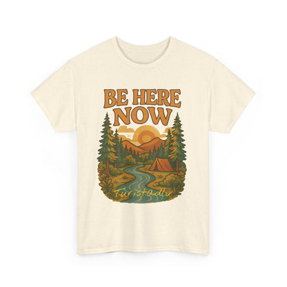 Camiseta de aquí y ahora en ambiente al aire libre, Camisa de senderismo, Camiseta de aventura, Regalo para amantes de la naturaleza.