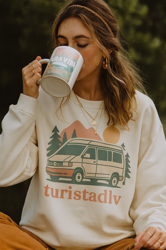 Sudadera de Van Life, sudadera de Camper Van, regalo para amantes de la naturaleza, sudadera para acampar, ropa de aventura al aire libre
