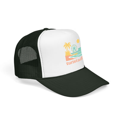 Gorra retro californiana, gorra de noria de playa retro, gorra de vacaciones, sombrero de visera muelle de santa Mónica.
