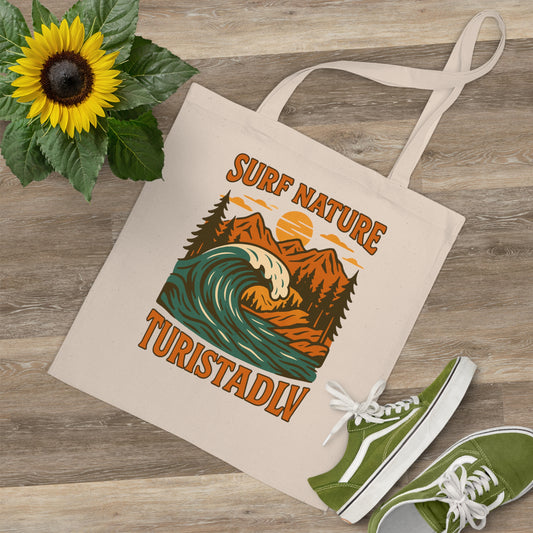 Bolsa de camping retro, perfecta para aventureros, tote bag,compras ecológicas, días de playa, regalo para amantes de la naturaleza, regalo de vida al aire libre.