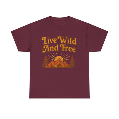 Camiseta de libre y salvaje en ambiente al aire libre, Camisa de senderismo, Camiseta de aventura, Regalo para amantes de la naturaleza.