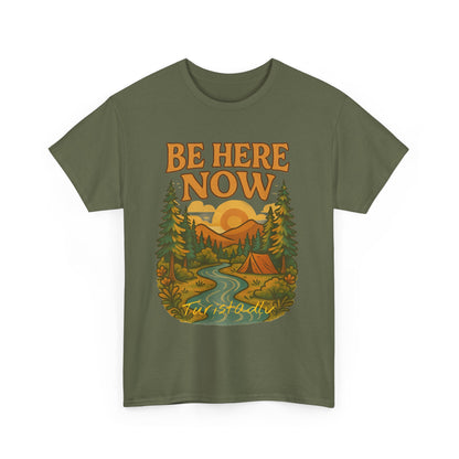 Camiseta de aquí y ahora en ambiente al aire libre, Camisa de senderismo, Camiseta de aventura, Regalo para amantes de la naturaleza.