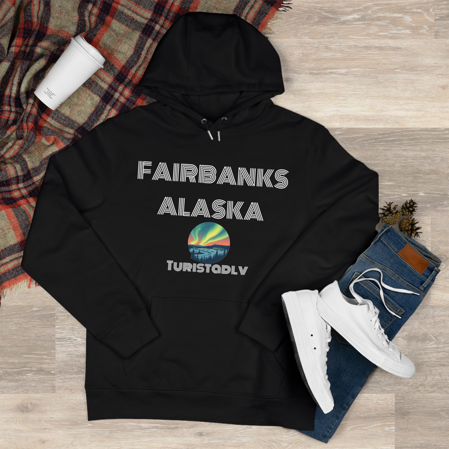 Sudadera Aurora Boreal Fairbanks Alaska, Montaña, regalo