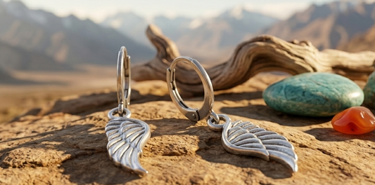 Pendientes Alas de Libertad, Pendientes Inspirados en la Naturaleza y el Espíritu Aventurero, pendientes de aro.