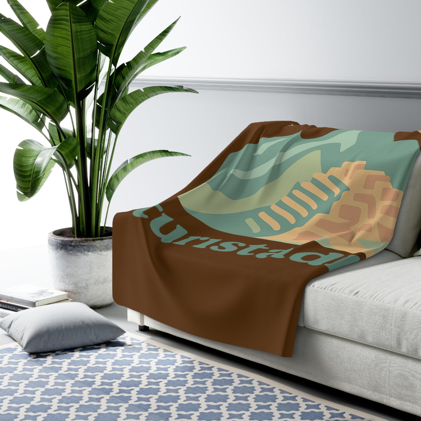 Manta Sherpa Diseño gráfico de Machupichu, manta de Perú, pueblo de montaña, manta de diseño retro de inca, elección del viajero, regalo