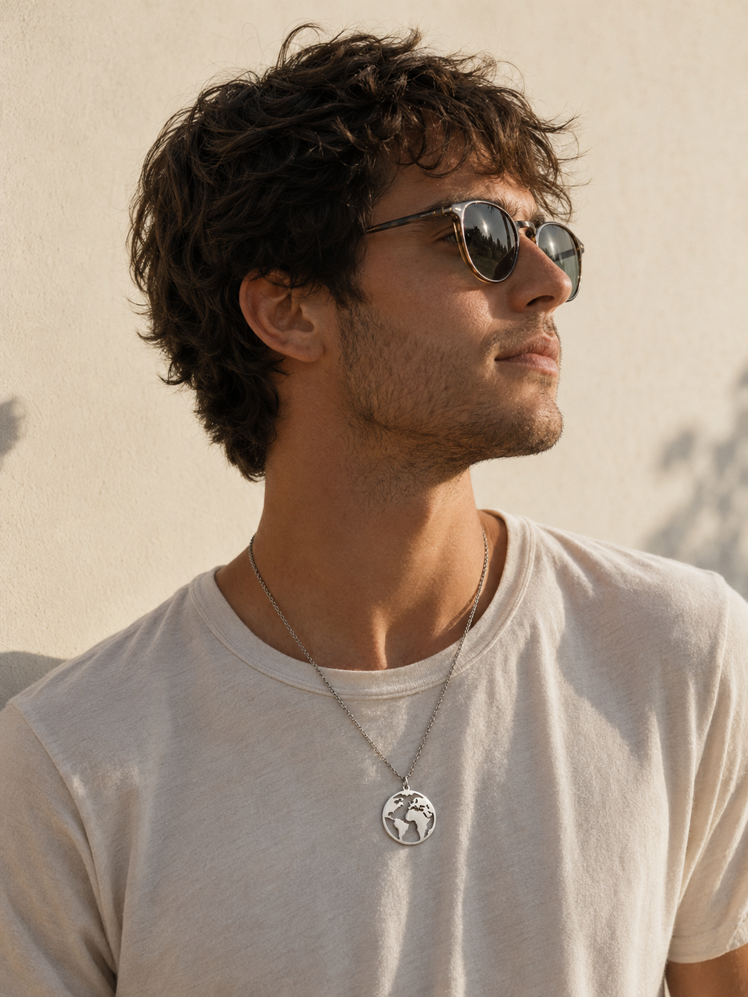 World pendant, WORLD necklace, Traveler necklace, Traveler gift, World map, Globe, Travel gift, Nomad, Travel jewelry