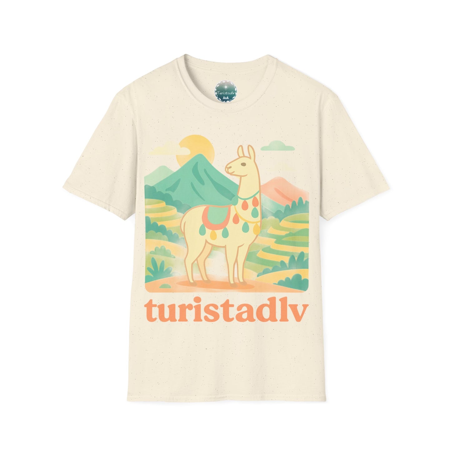 Camiseta Retro de Llama y Alpaca, Diseño de Perú