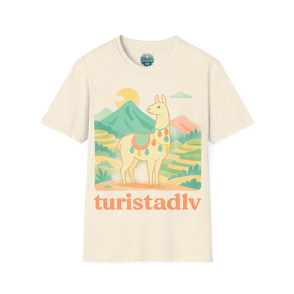 Camiseta Retro de Llama y Alpaca, Diseño de Perú