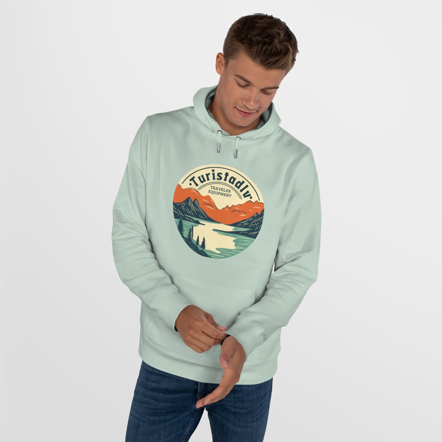 Sudadera de montaña, sudadera viajero, sudadera de vacaciones, sudadera de senderista, pullover, ropa de camping, excursionista, montañero