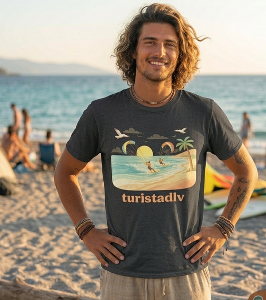 Camiseta de Kitesurf de Hombre y Mujer, Camiseta Surf Playa, Camiseta de Verano y Aventura, Regalo Surfero, Ropa Outdoor, camiseta de playa.
