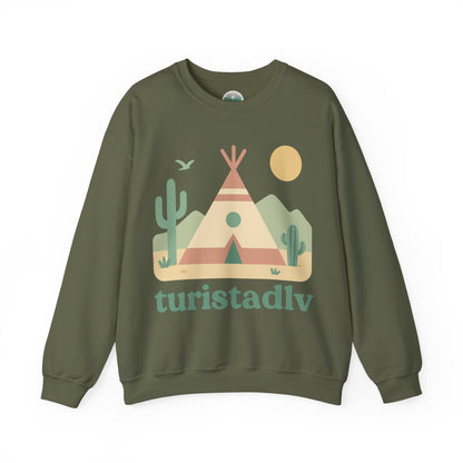 Sudadera  diseño de Tipi en el desierto, Ruta 66, Tipi indio de cabaña de aventura, regalo para amantes de la naturaleza, suéter de camping