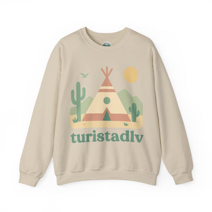 Sudadera  diseño de Tipi en el desierto, Ruta 66, Tipi indio de cabaña de aventura, regalo para amantes de la naturaleza, suéter de camping