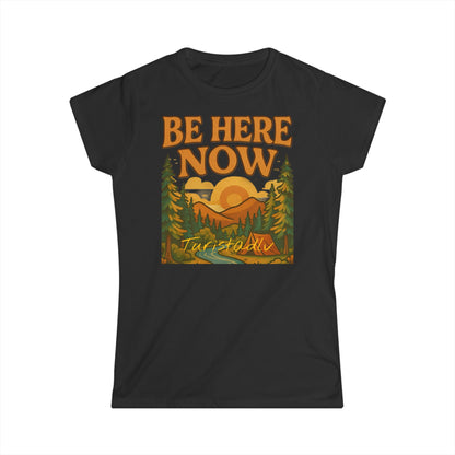 Viste el presente,Camiseta inspirada en la naturaleza para mujer, camisa motivacional aquí y ahora, regalo para amantes de la naturaleza, estilo ecológico