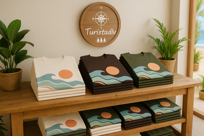 Camiseta Beach Vibes, Camiseta casual de verano, regalo perfecto para los amantes del océano, ropa de vacaciones, camiseta gráfica de olas