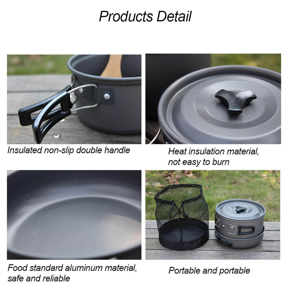 Outdoor Camping Hiking Cookware Picnic Cooking Hiking