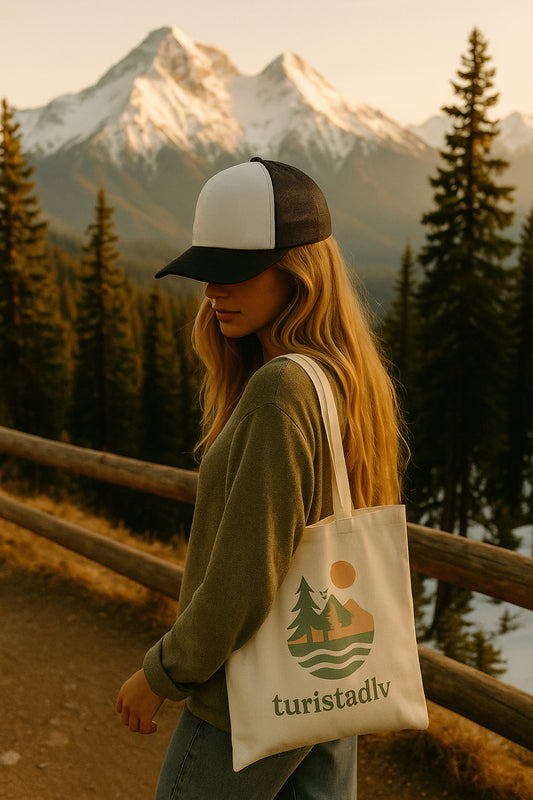 Bolsa de mano inspirada en la naturaleza, tote bag, bolsa de compras ecológica, regalo para amantes de la naturaleza, perfecta para viajes, uso diario