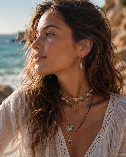 Aretes de Sirena Ocean Woman, Joyas Veraniegas de Playa