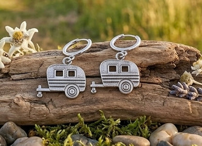 Pendientes Caravana Vintage, Joyería Van Life para Viajeros