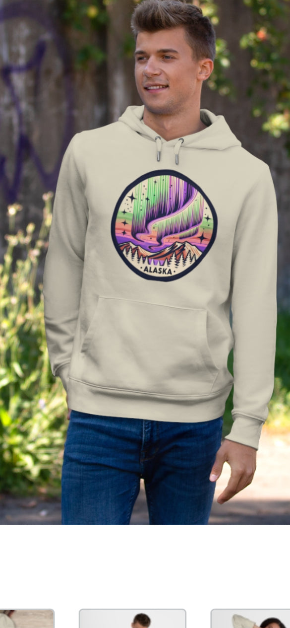 Sudadera de Fairbanks Alaska, suéter de Montaña, Aurora Boreal, exterior