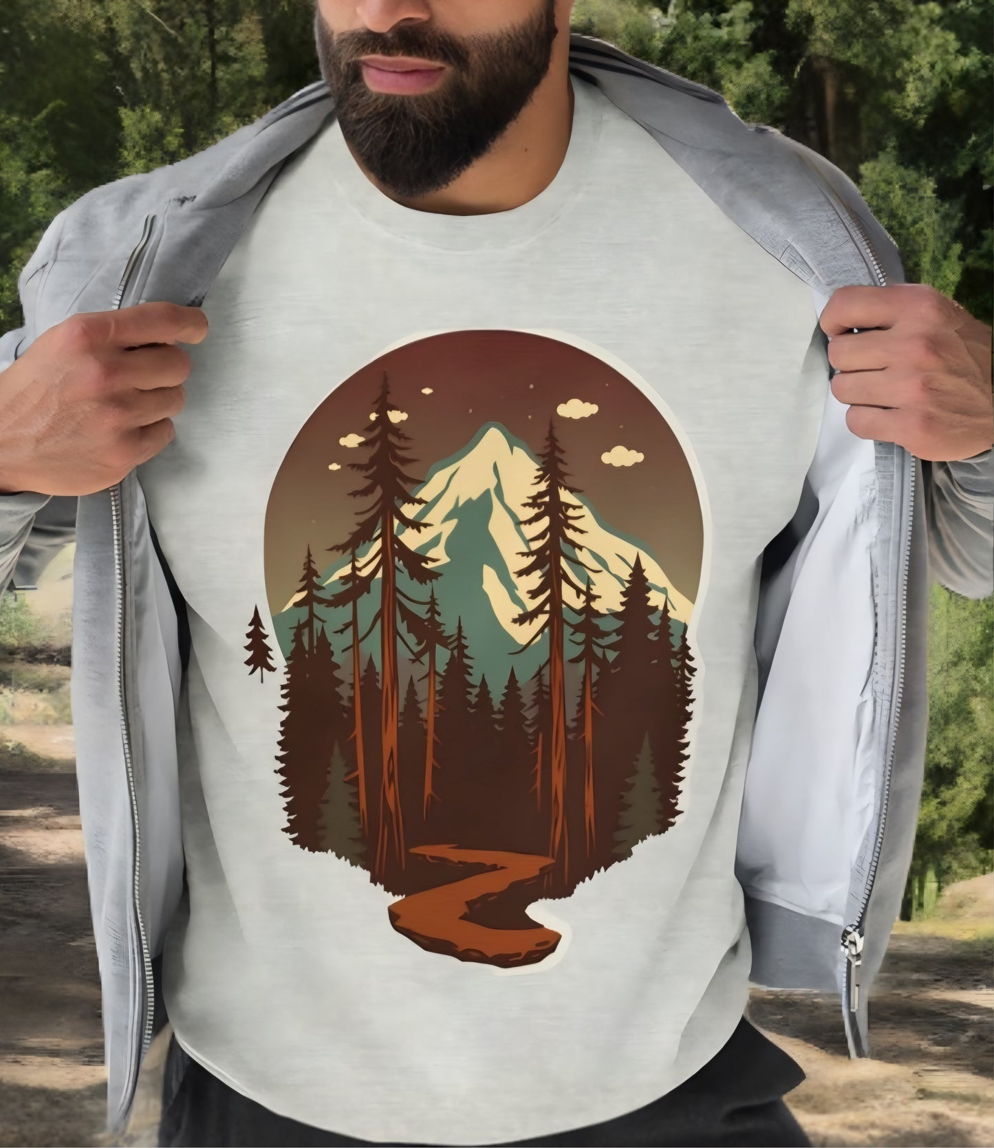 Sudadera vintage de montaña, amantes de la naturaleza, sudadera con capucha del Parque Nacional, ropa de aventura al aire libre,